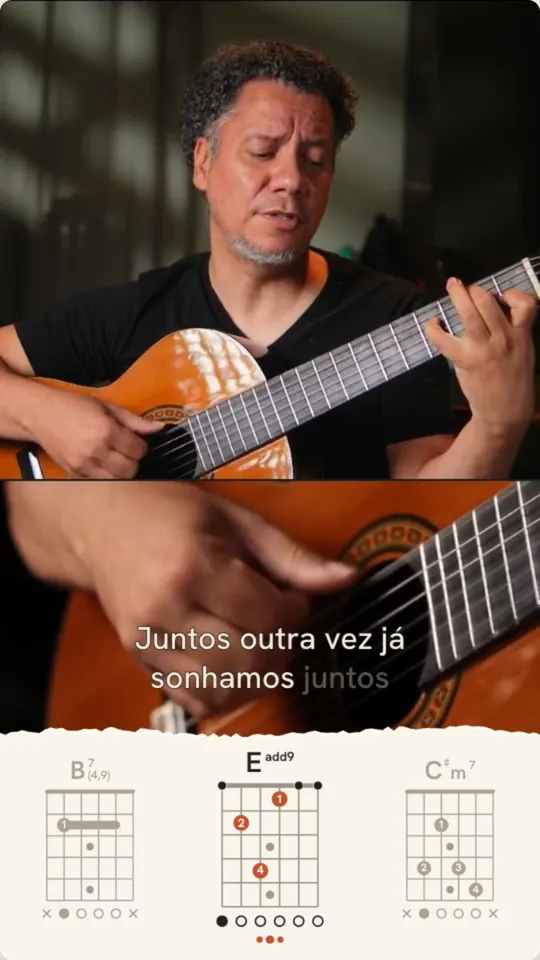 Torn Paper chord style on a 9:16 video